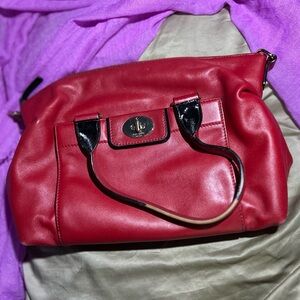 Kate Spade Elegant Red Leather Handbag